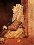 Edgar Degas Roman Beggar Woman Spain oil painting artist